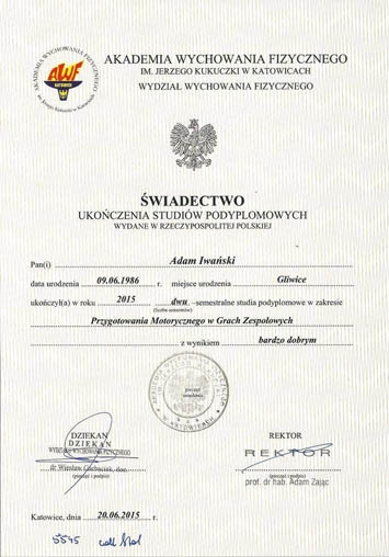 Studia podyplomowe AWF